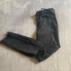 Black ripped high rise pacsun jeggings